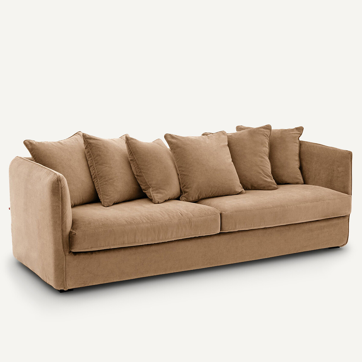 3-, 4- oder 5-Sitzer-Sofa, stonewashed Velours, Neo Chiquito naturbeige, AM.PM