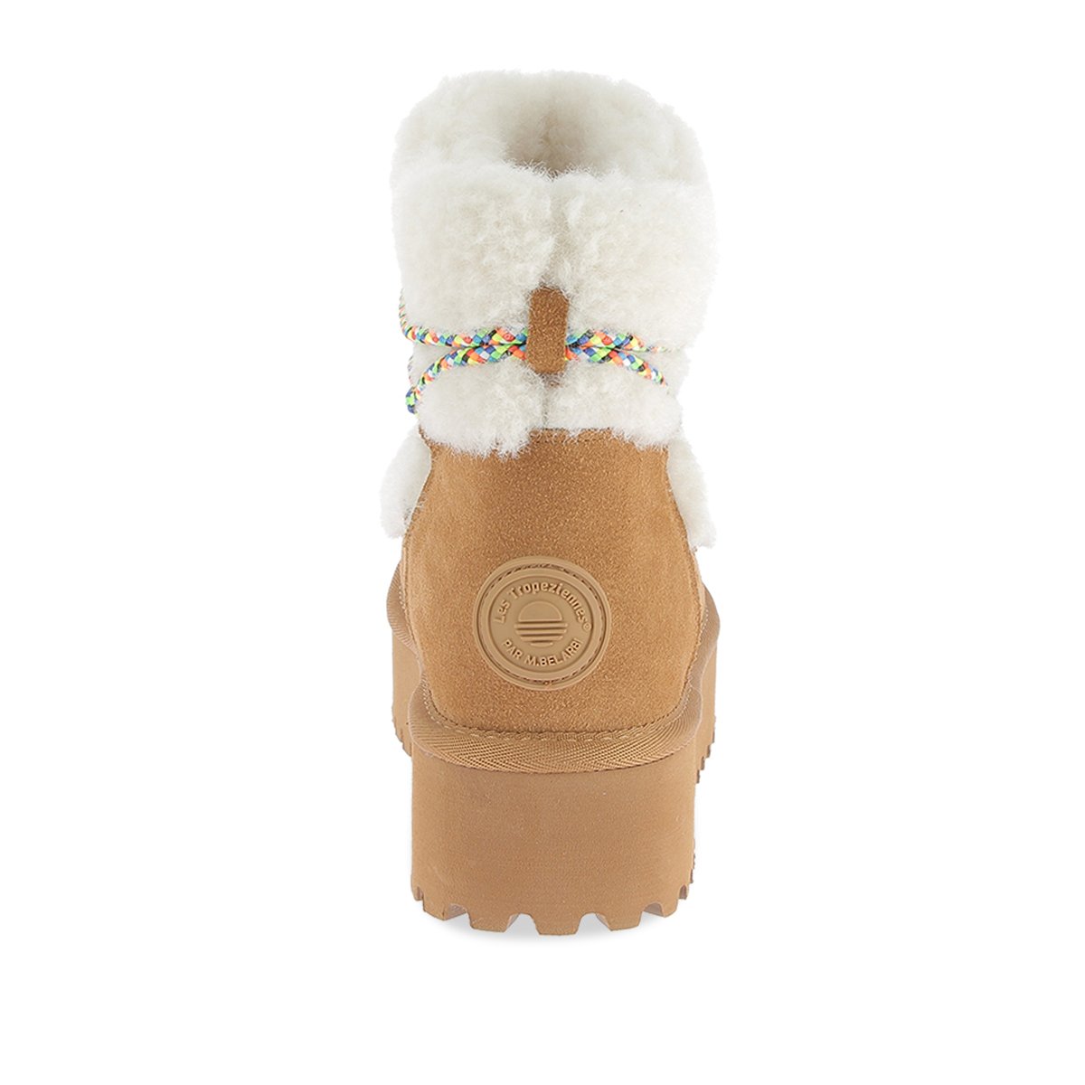 Bottes de neige à lacets croisés CHIMOON camel, LES TROPEZIENNES PAR M.BELARBI