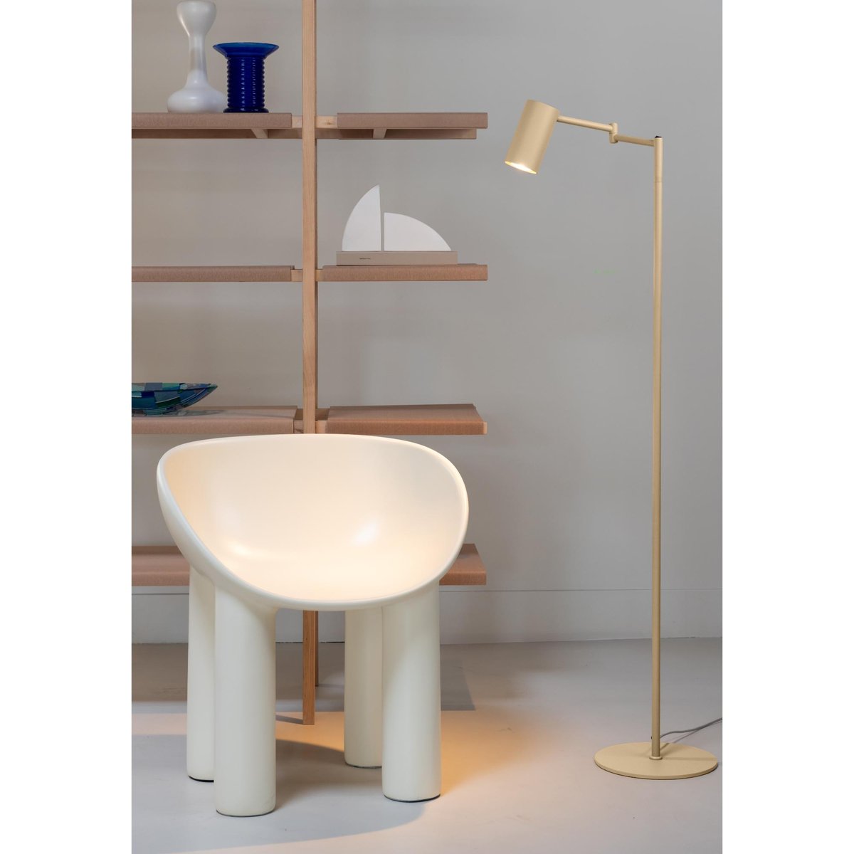 Lampadaire Métal BILBAO beige, IT'S ABOUT ROMI
