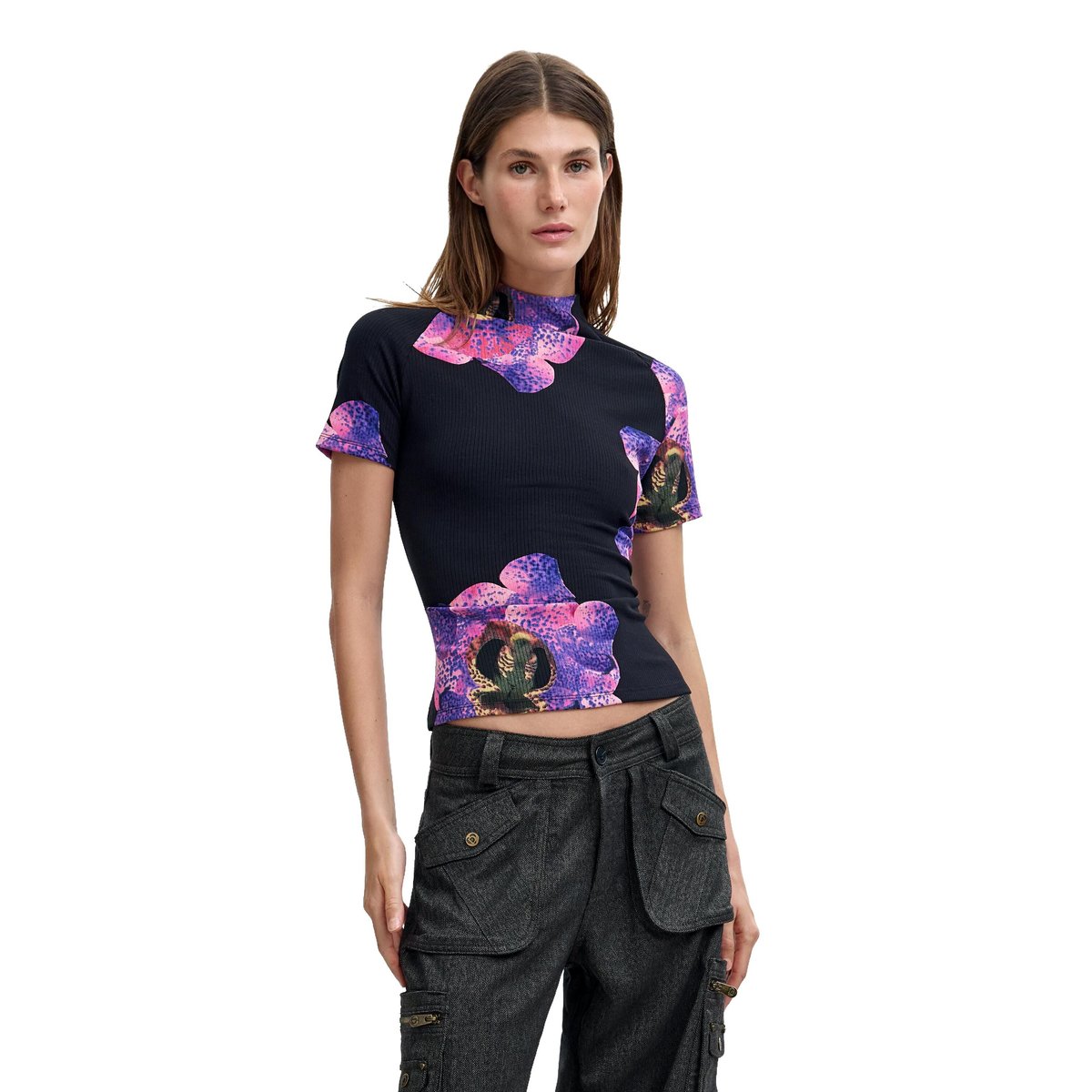 T-shirt imprimé Lacroix noir, DESIGUAL