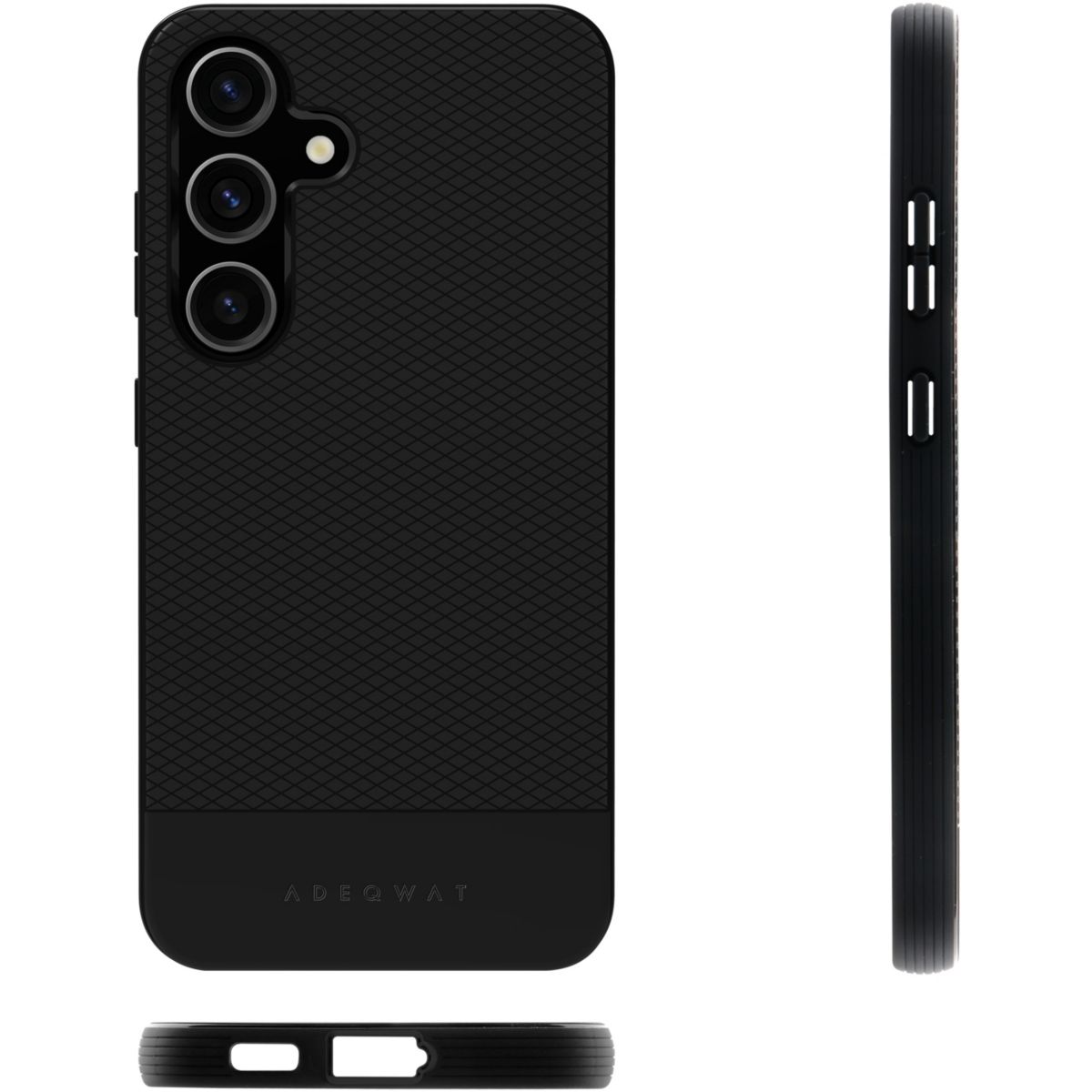 Coque Samsung S24+ Soft protect - Noir couleur unique, ADEQWAT