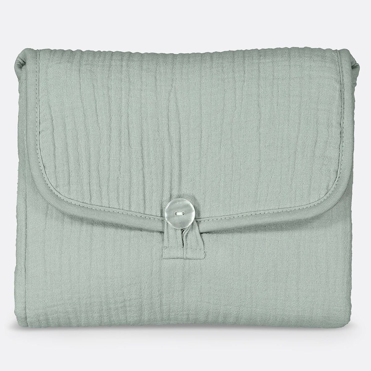 Kumla Cotton Muslin Travel Changing Mat grey-green, LA REDOUTE INTERIEURS