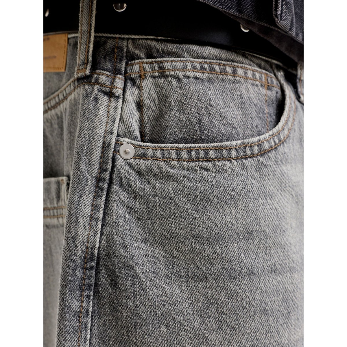 Jeans À Coupe Tonneau grey denim, JACK & JONES