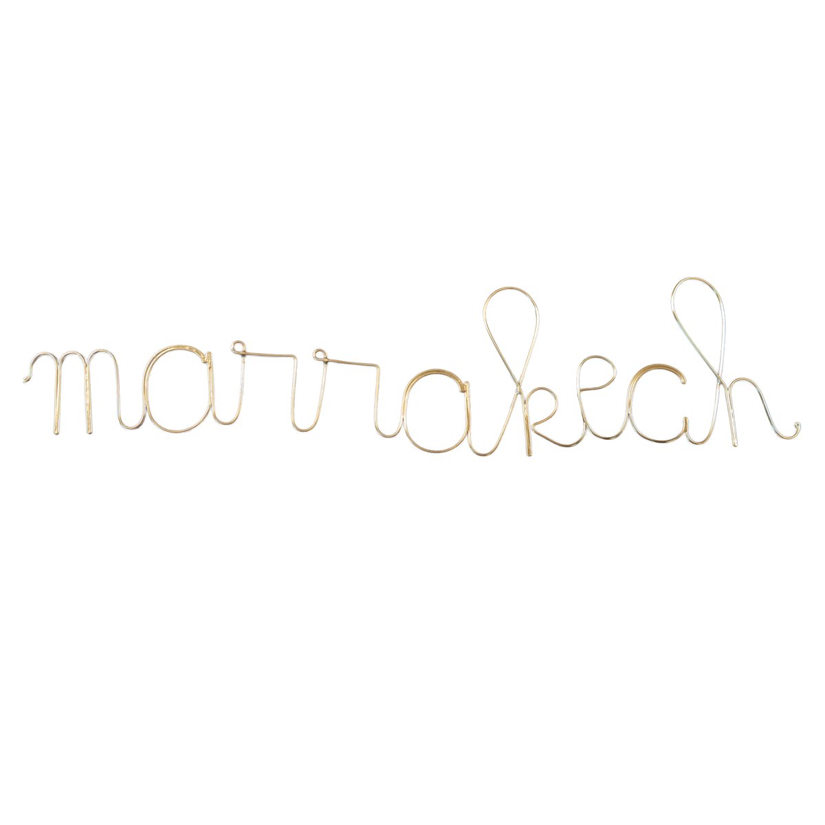Mot fil de laiton "Marrakech" - LOJI doré vieilli, HOME MAISON