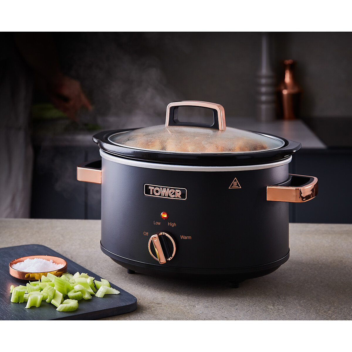 Cavaletto 3.5L Slow Cooker - T16042 black, TOWER