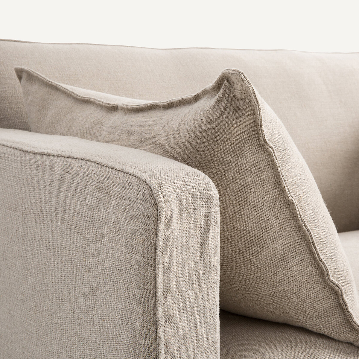 2-zitsbank, omvormbaar, in dik stonewashed linnen, NEO KINKAJOU naturel, AM.PM