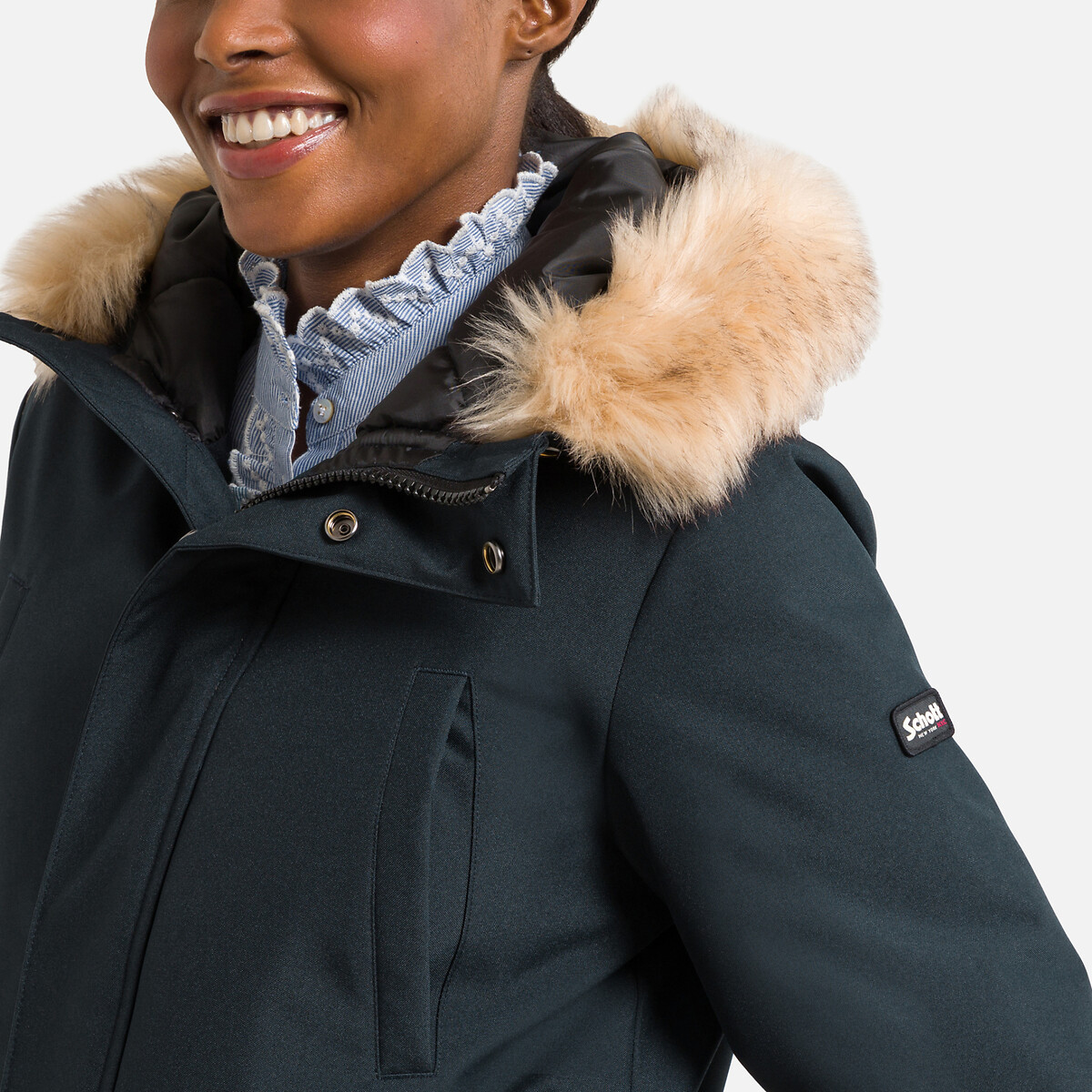 Parka Nelly W marine , SCHOTT