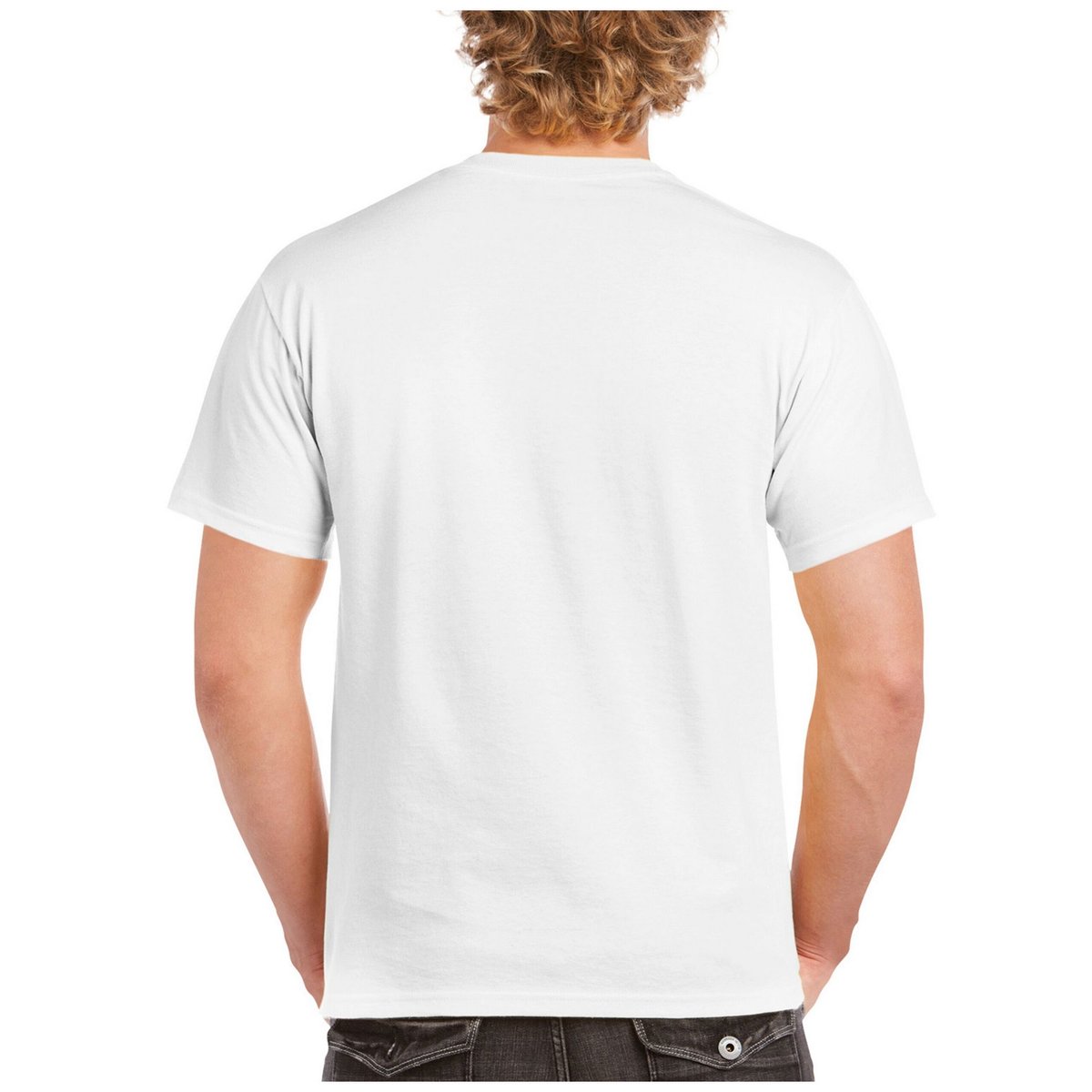 T-shirt HAMMER blanc, GILDAN