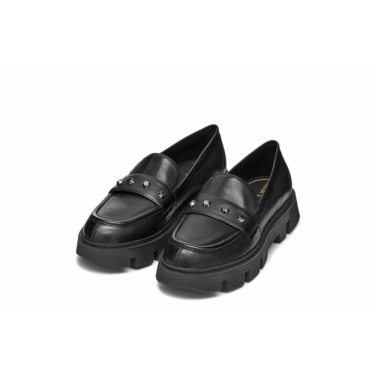 Vilde Breathable Leather Loafers black, GEOX