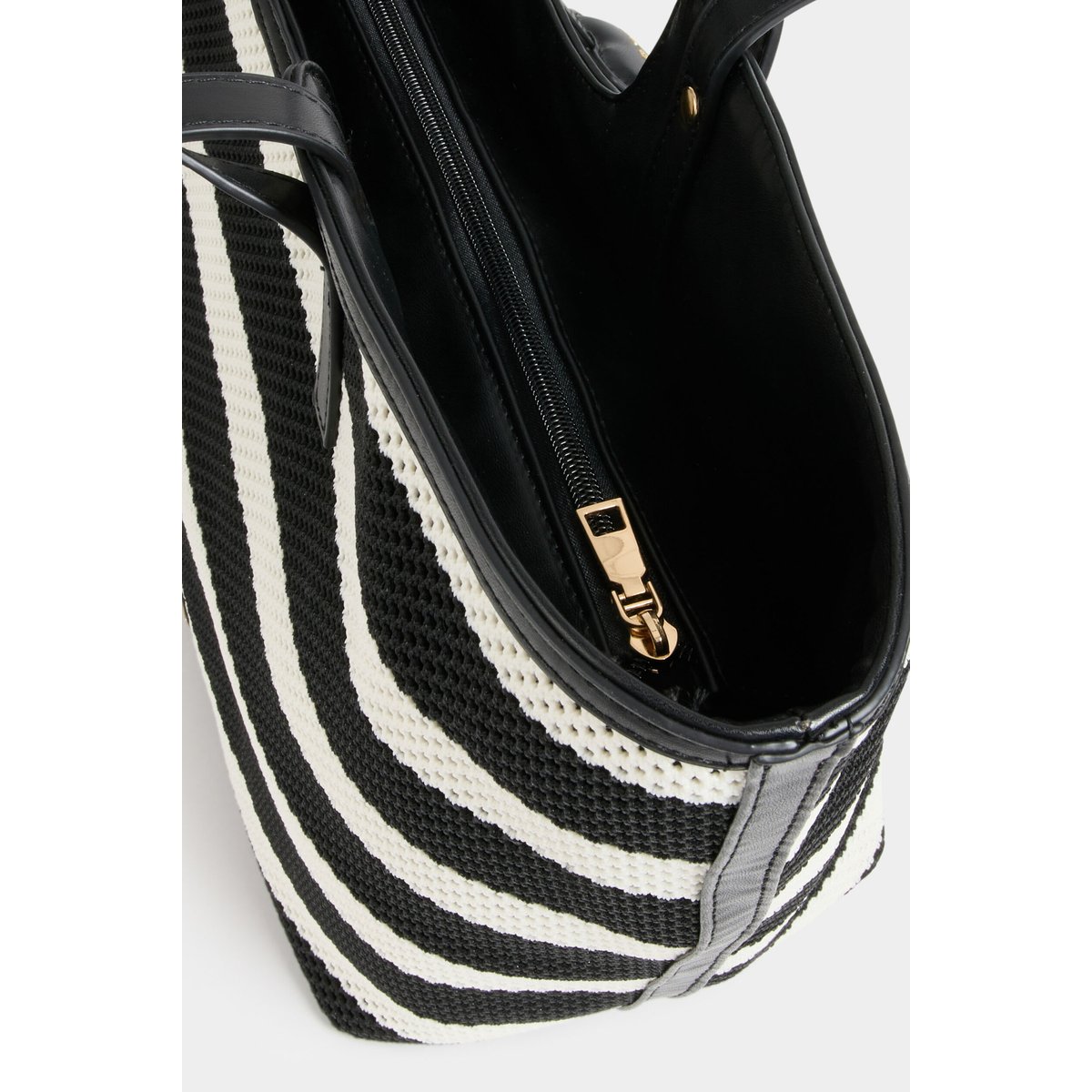 Sac cabas tissé blanc, MORGAN