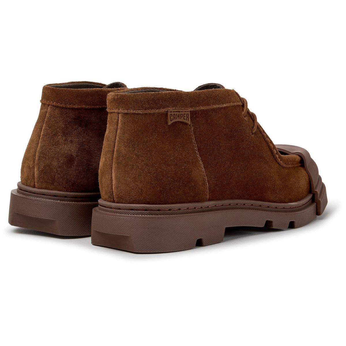 Bottines Junction Suede Leather brun moyen 005, CAMPER