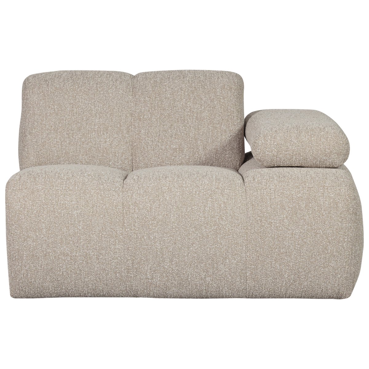 Élément de canapé 1 place droit de bouclé MOJO beige, WOOOD