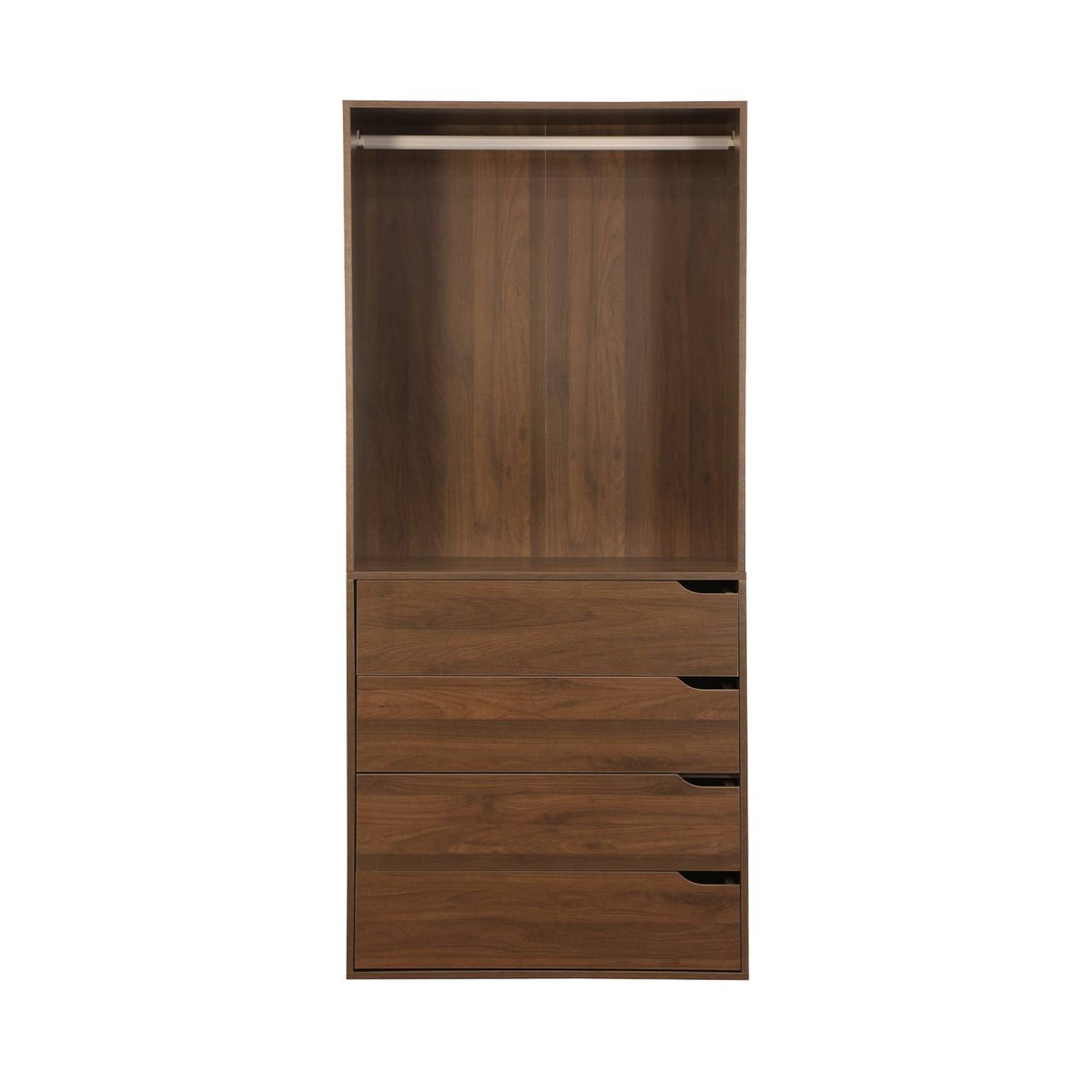Module dressing décor bois 4 tiroirs 1 penderie NEPAL naturel, SWEEEK