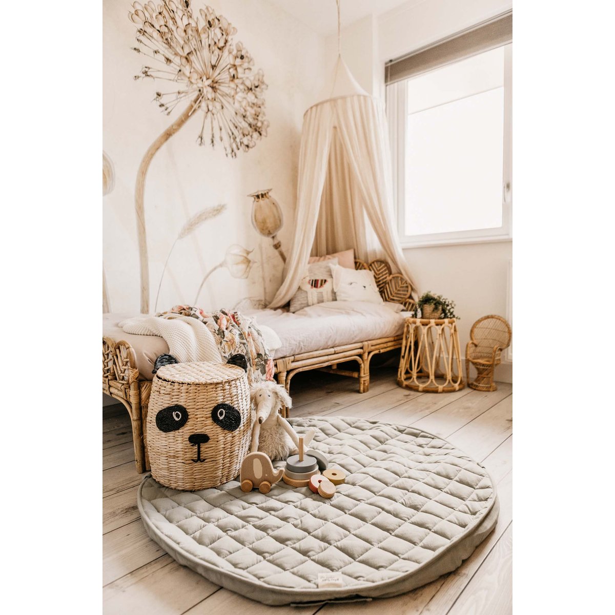 play&go - tapis d´éveil & sac organic - meadow green vert, PLAY ET GO