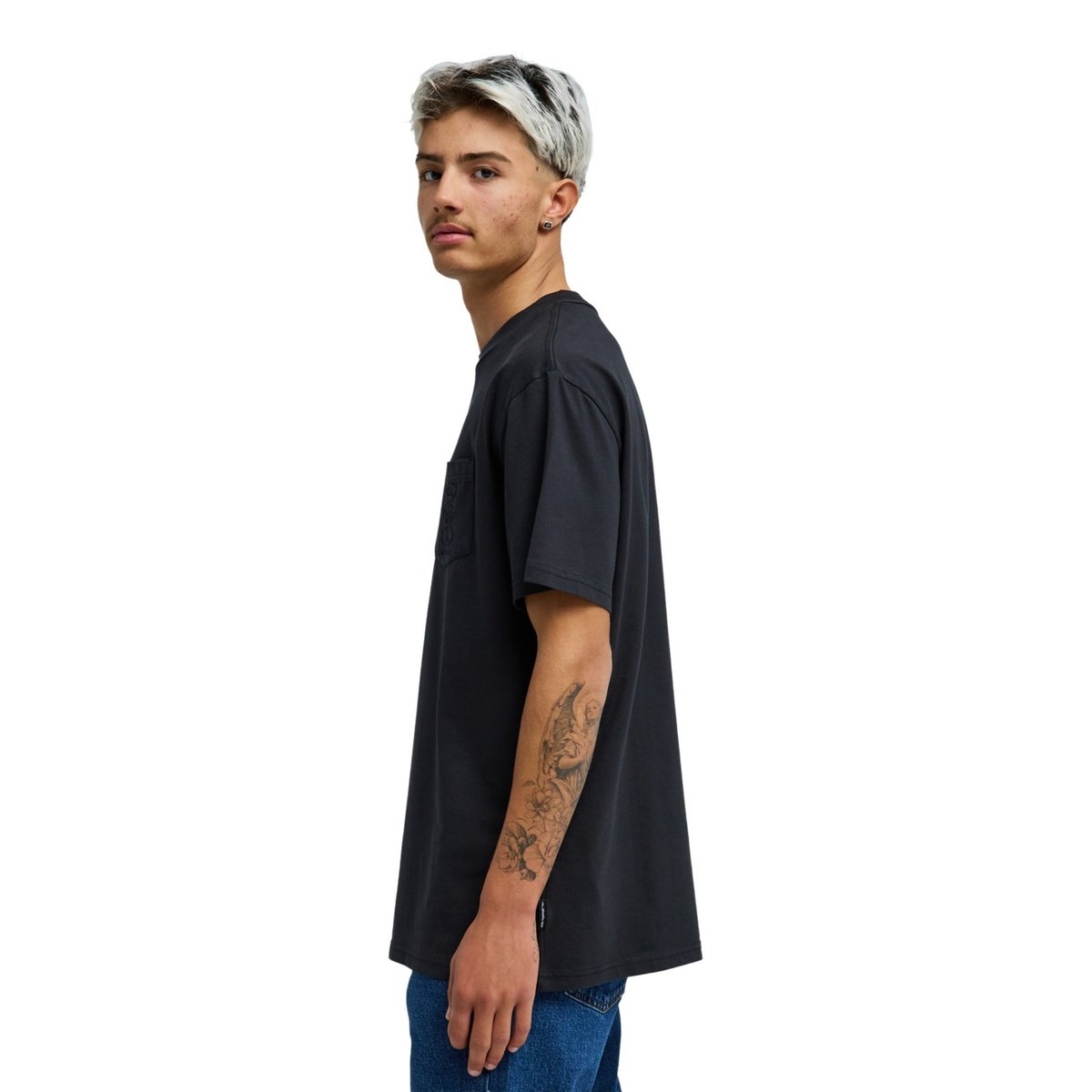 T-Shirt à manches courtes OXNI WASHED noir black, QUIKSILVER