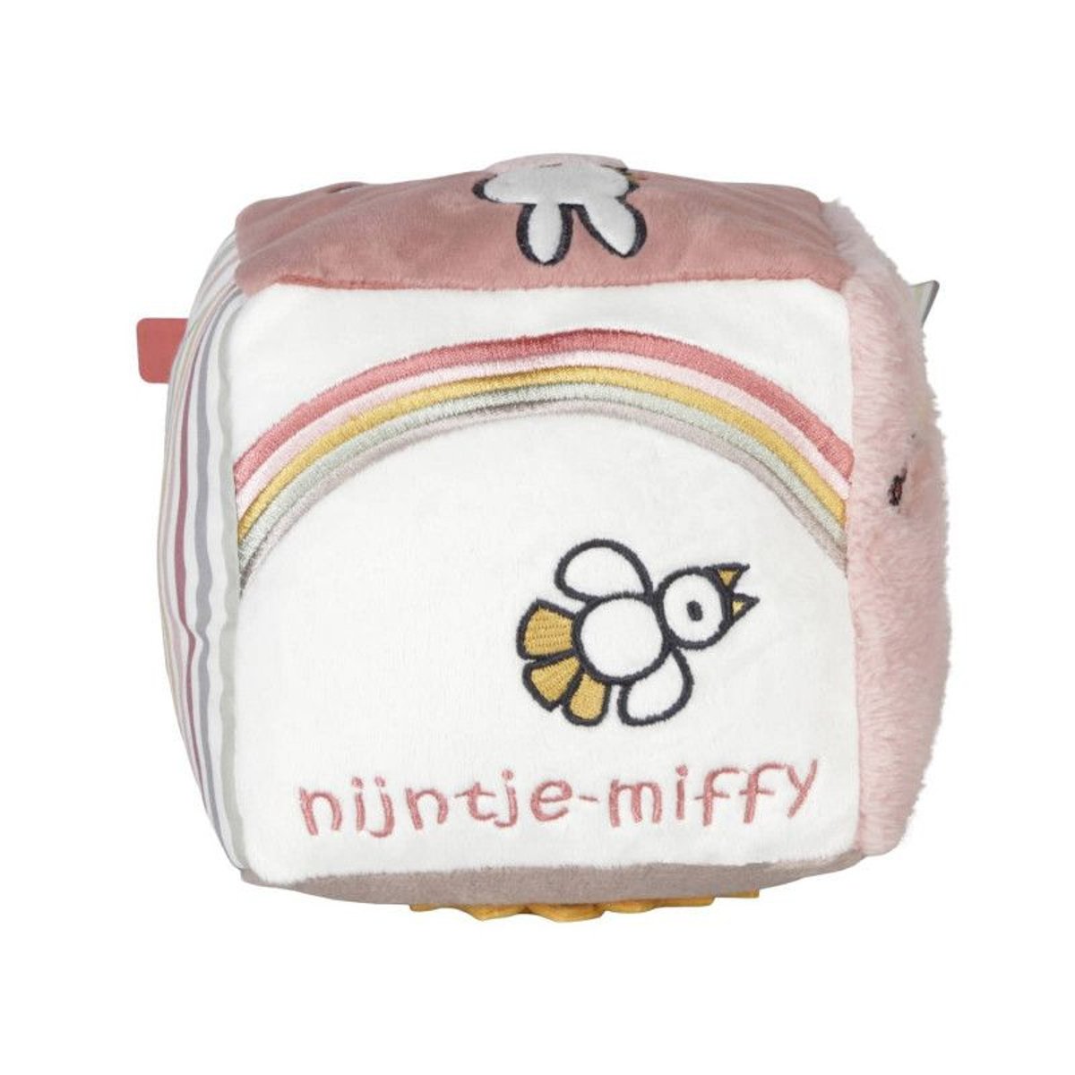 Cube d'activités 15cm - Miffy Fluffy rose et blanc, MIFFY