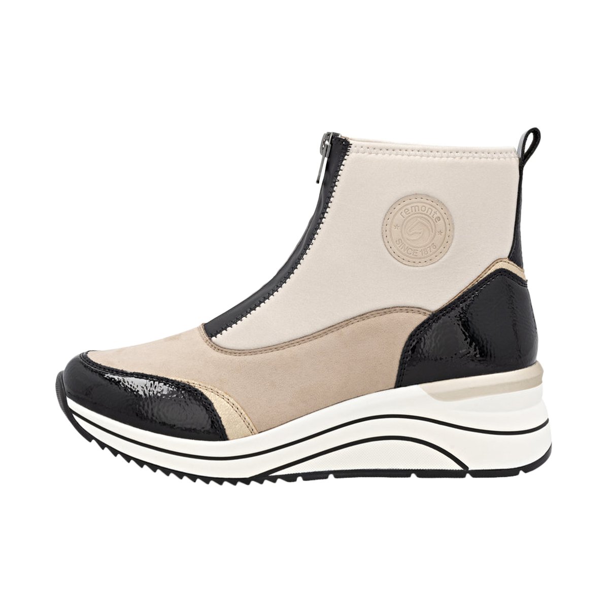 Basket Montante à Zip Leo beige-combi, REMONTE