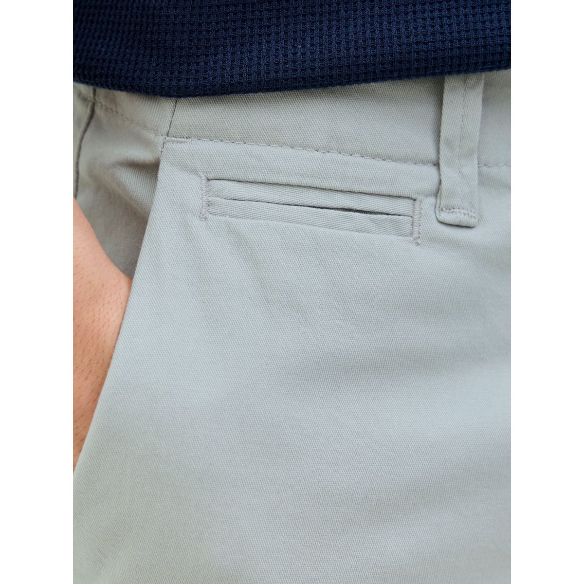 Short Chino grise - high-rise, JACK & JONES