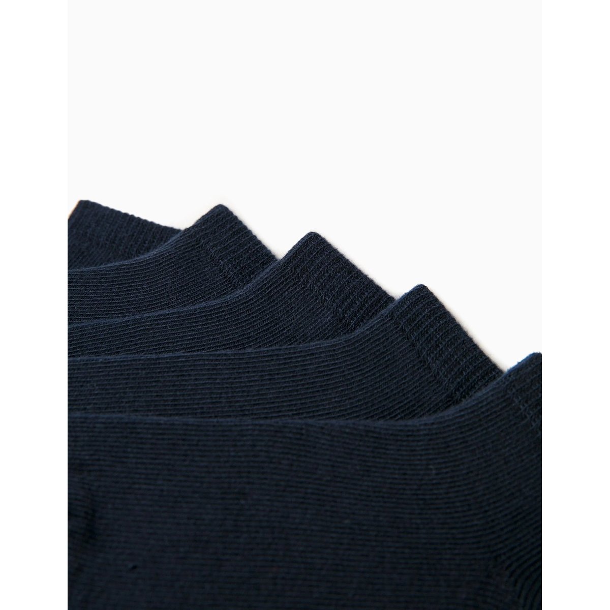 Pack 5 Paires de Socquettes Unies bleu foncé, ZIPPY
