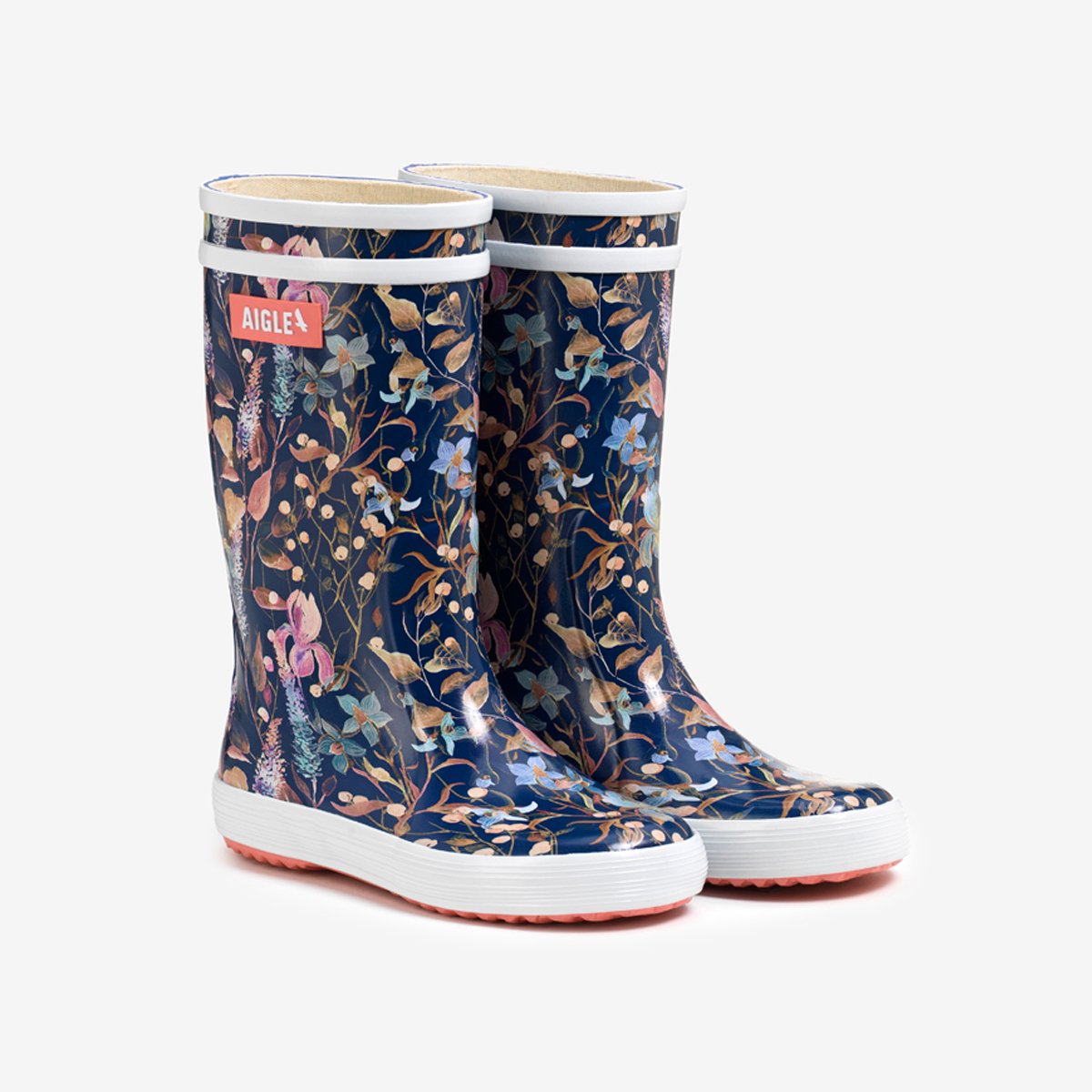 Bottes de pluie LOLLY POP PLAY UNISEX bleu marine, AIGLE
