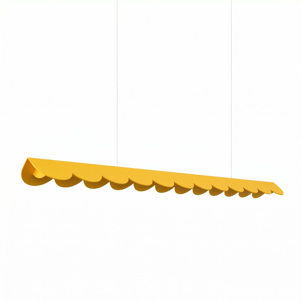 Suspension Aluminium Jaune LED 1 Biscuit jaune, EDEN