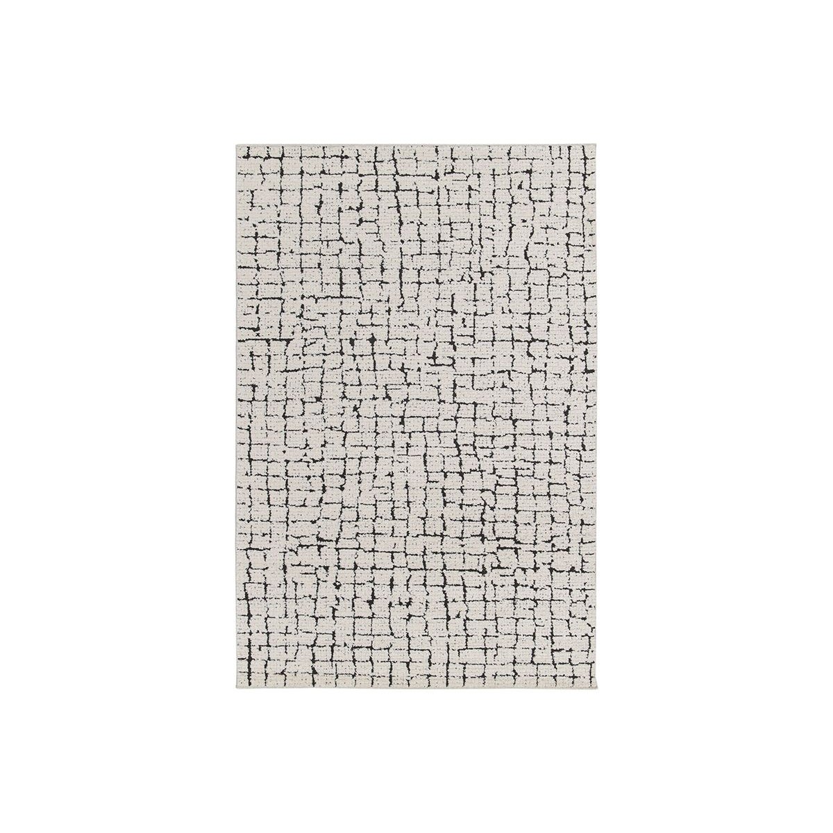 Tapis poils poils courts style contemporain, NEBULIA beige, BOBOCHIC