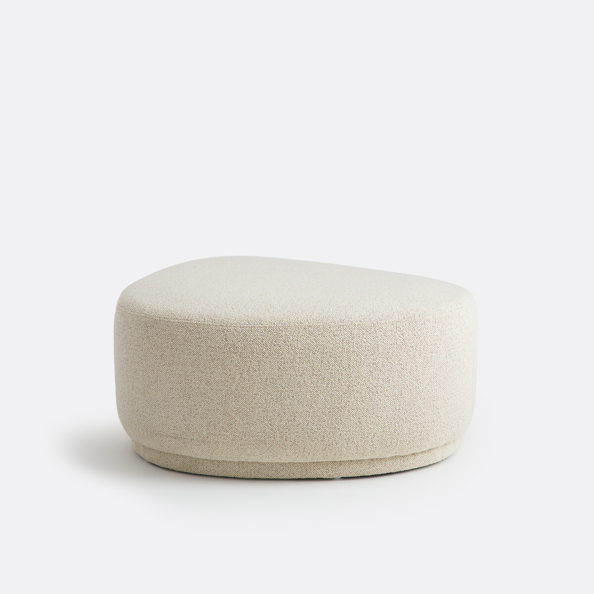 Pouf triangle XL, en tissu texturé, TRENTO ecru, LA REDOUTE INTERIEURS