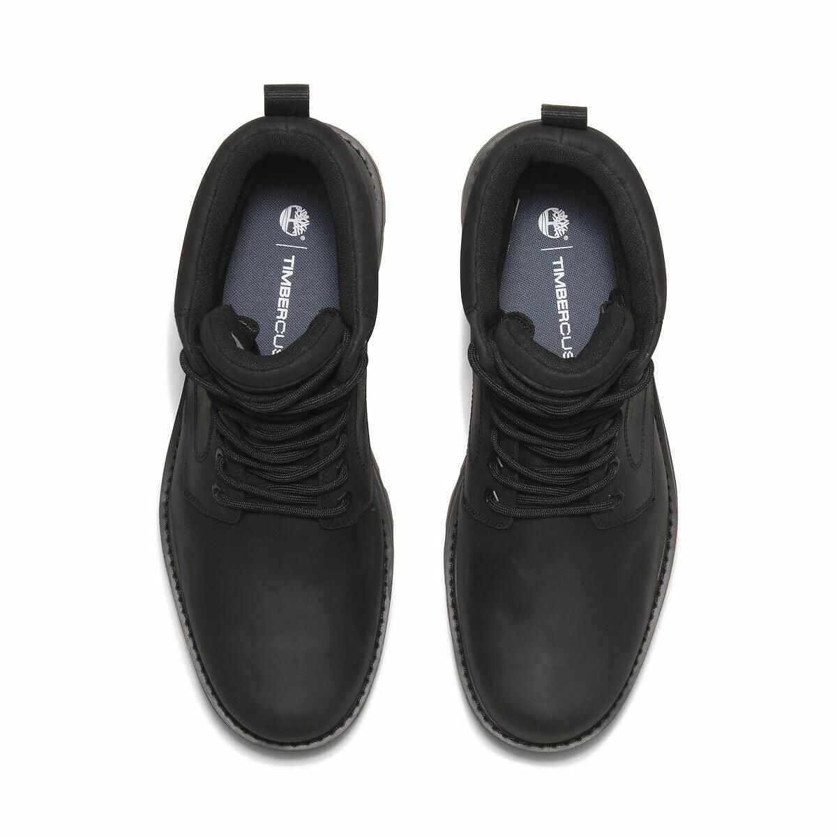 Bottines à lacets en cuir BRITTON ROAD MID LACE noir, TIMBERLAND
