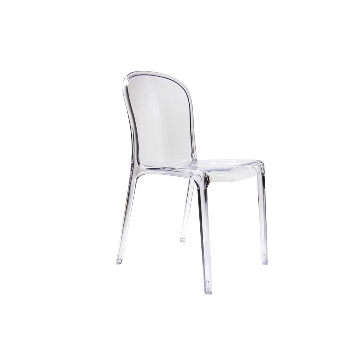 Chaises empilables design transparentes (lot de 2) THALYSSE transparent, MILIBOO