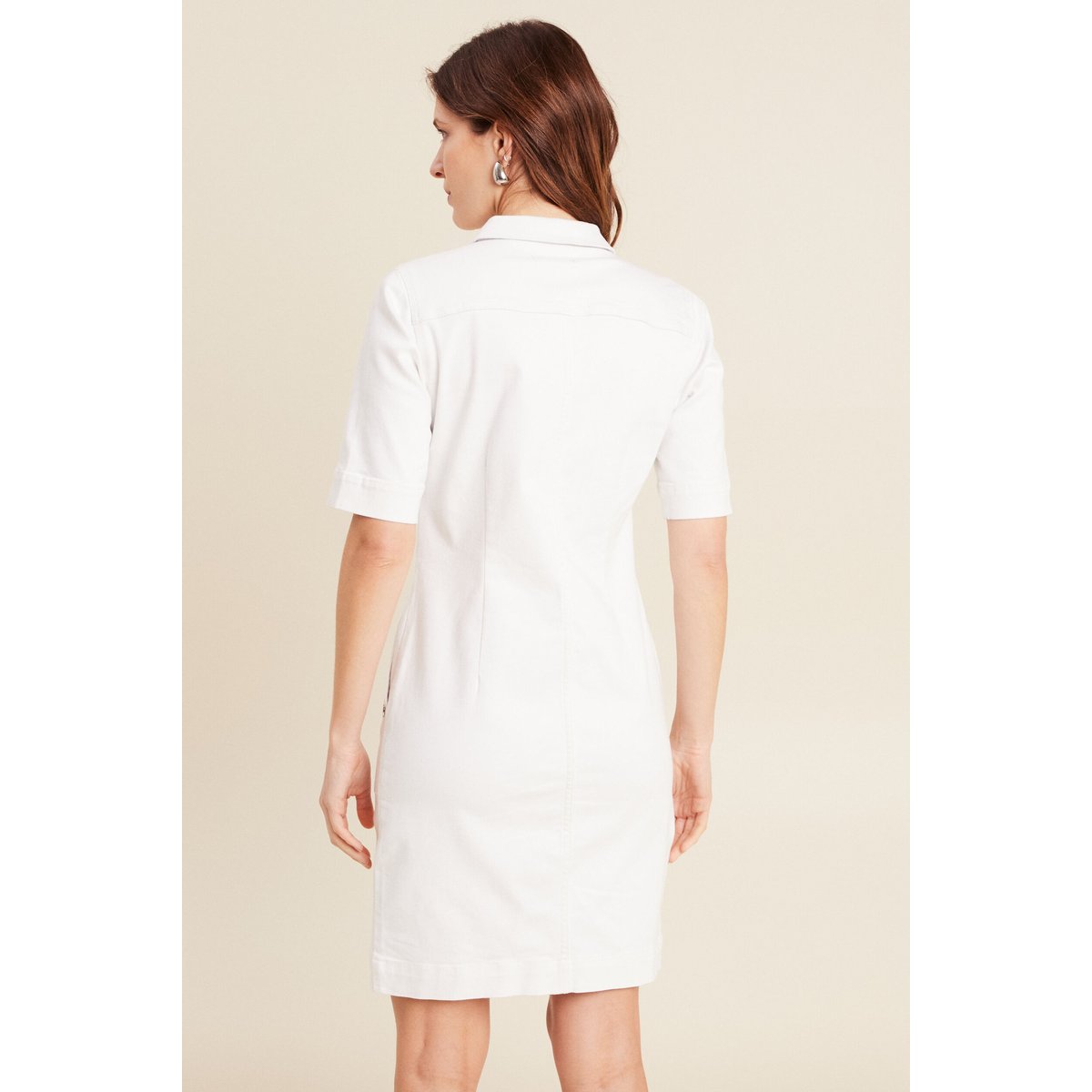 Robe droite en jean ecru, BREAL