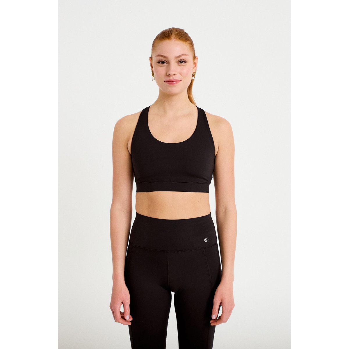 Brassière de sport fines bretelles noir, CACHE CACHE