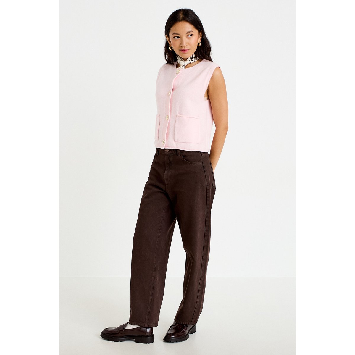Gilet sans manches rose clair, CACHE CACHE