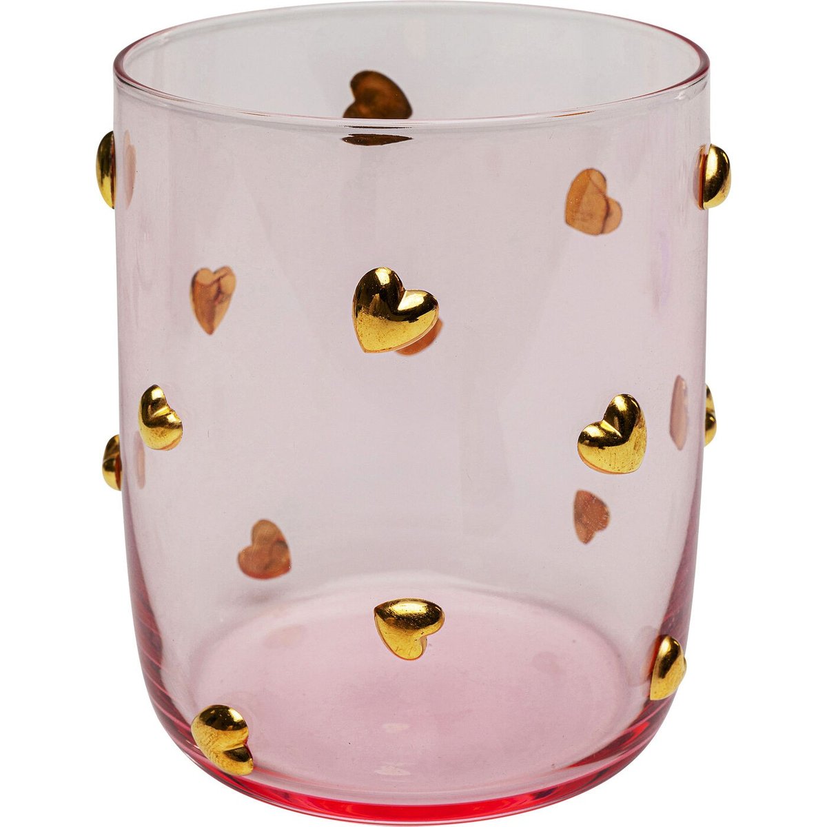 Lot de 4 verres à eau, PARTY HEARTS rose, KARE DESIGN