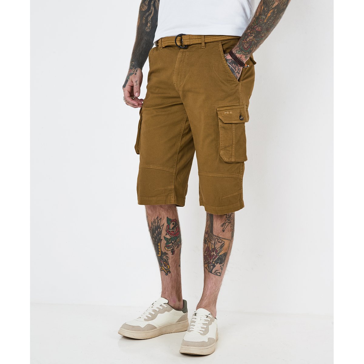 Short Cargo Multi Poches chameau, JOE BROWNS