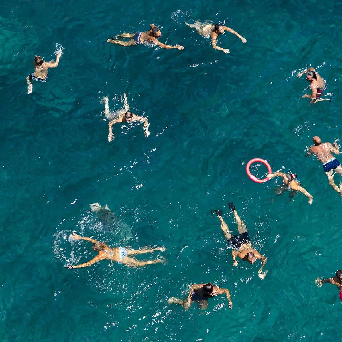 Tableau tous à l'eau! tableau alu dibond, HEXOA