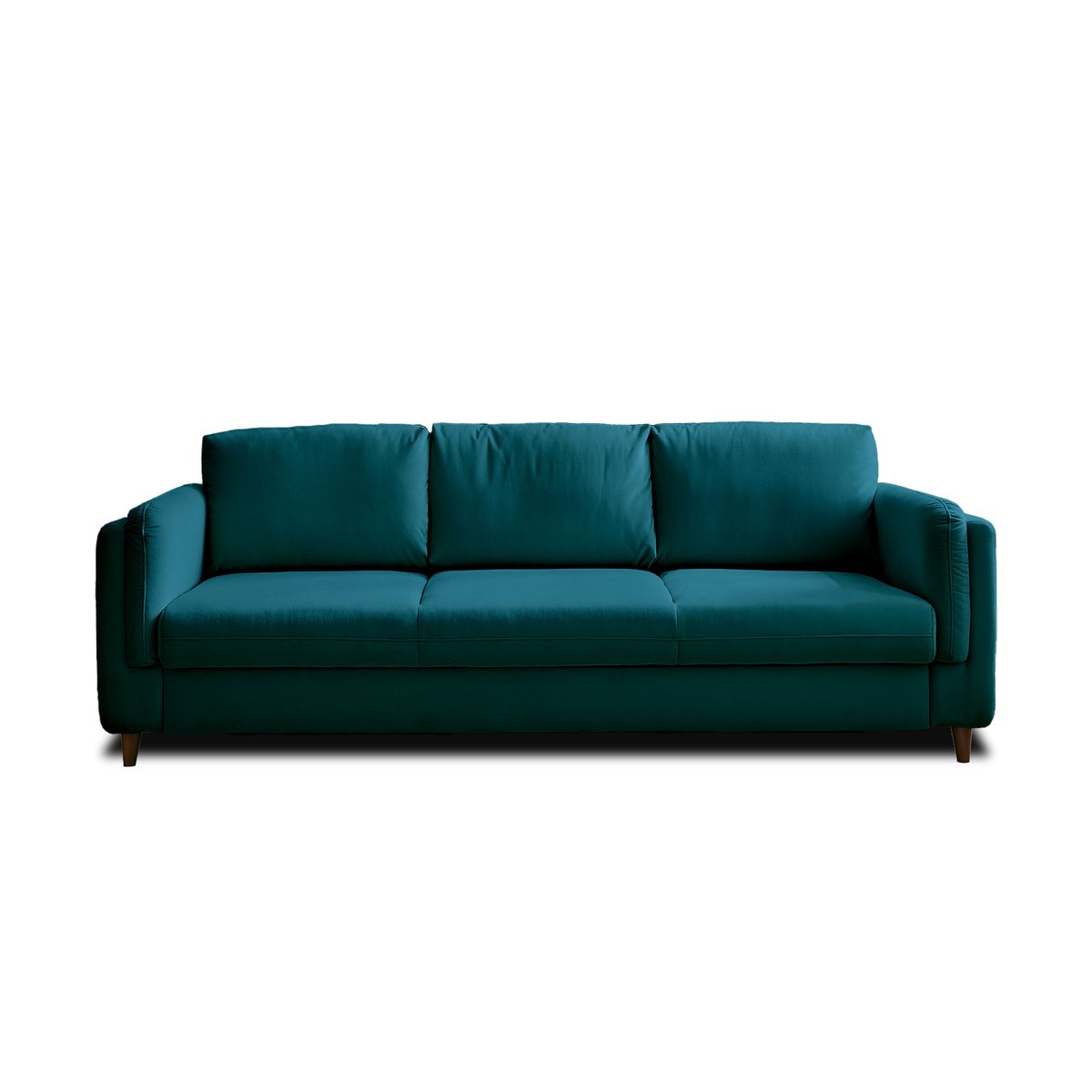 Canapé Convertible 3 places - BROOKE bleu canard, BEST MOBILIER
