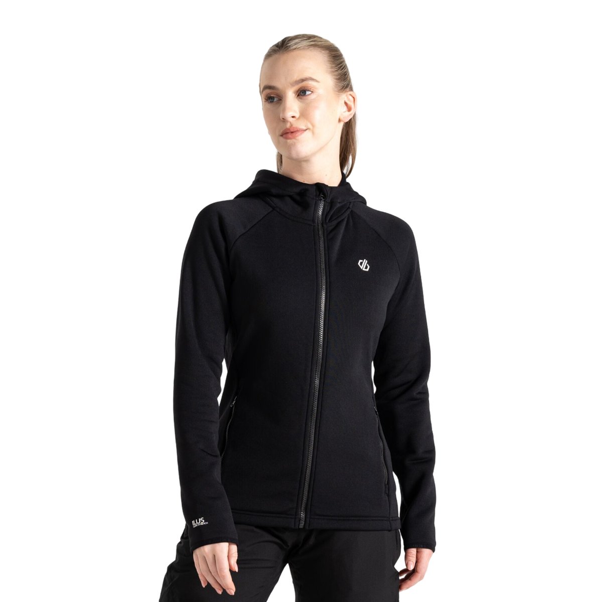 Haut de sport extensible à capuche DENSITY noir, DARE 2B