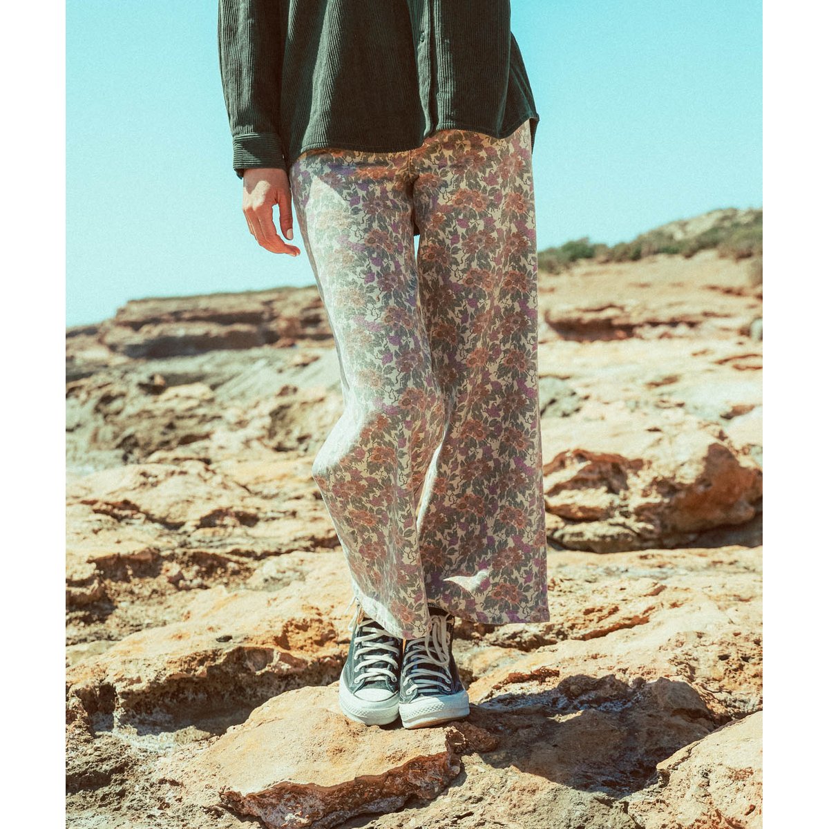 Pantalon imprimé en twill SANDLILY multicolore, OXBOW