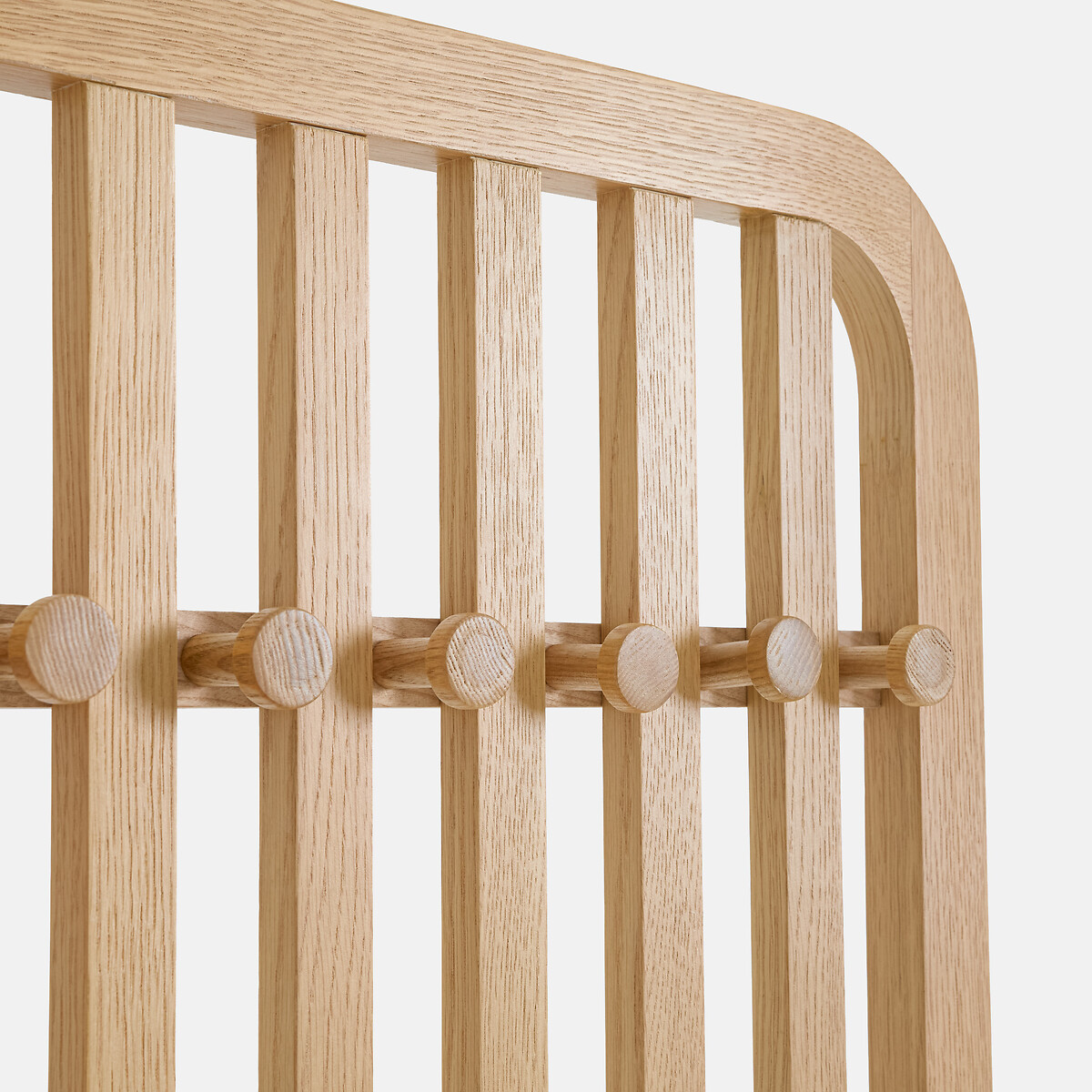 Meuble d'entrée, 5 patères, 1 tiroir, niche, assise rembourrée, GANO naturel, LA REDOUTE INTERIEURS