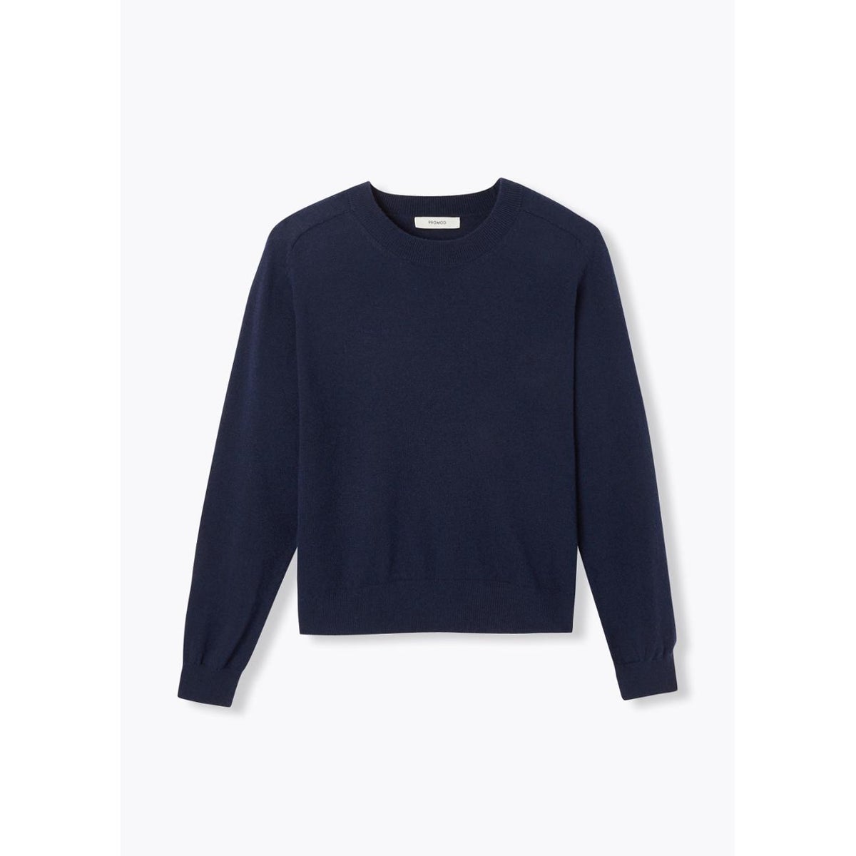 Pull fin en laine mélangée marine, PROMOD