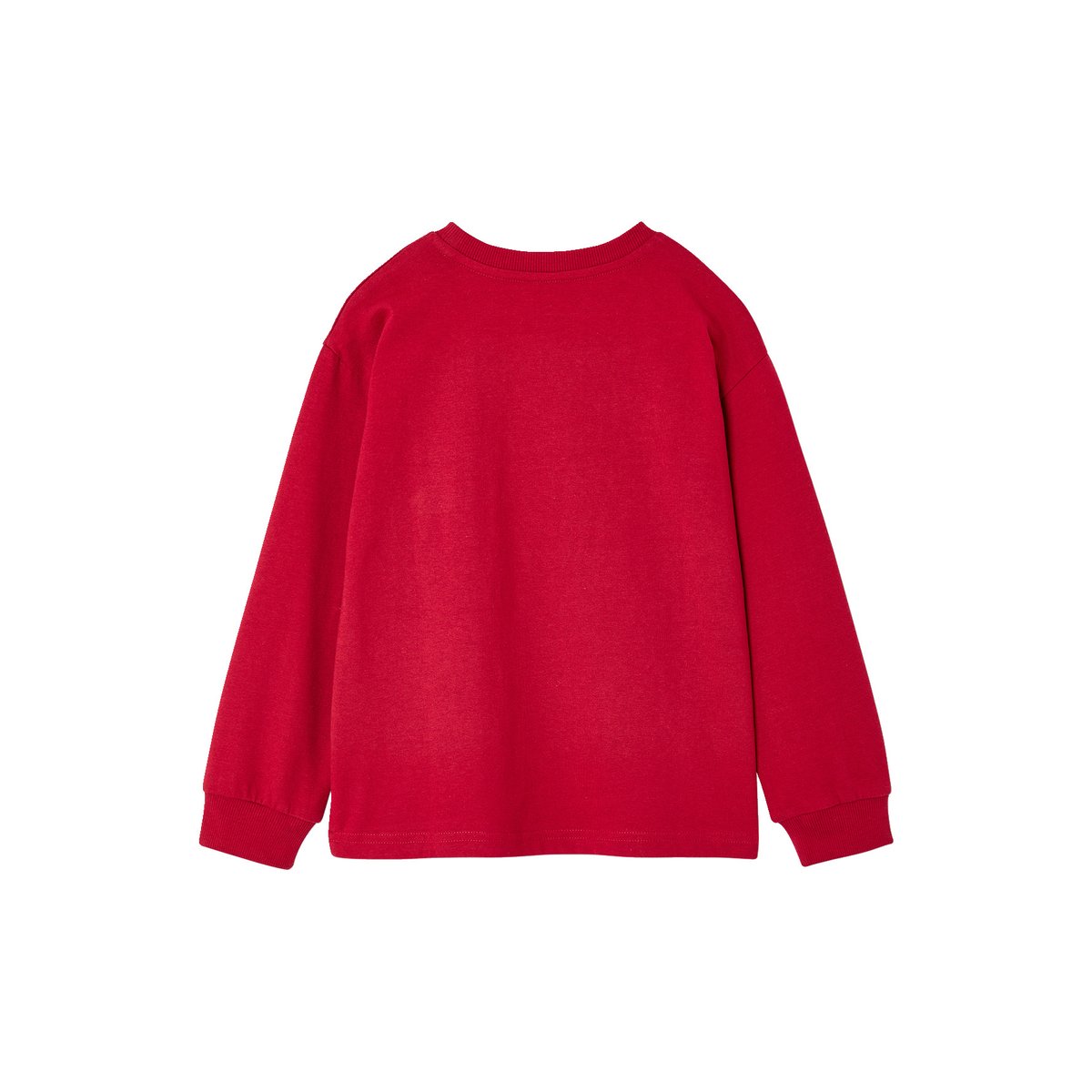 T-shirt manches longues rouge, VERTBAUDET