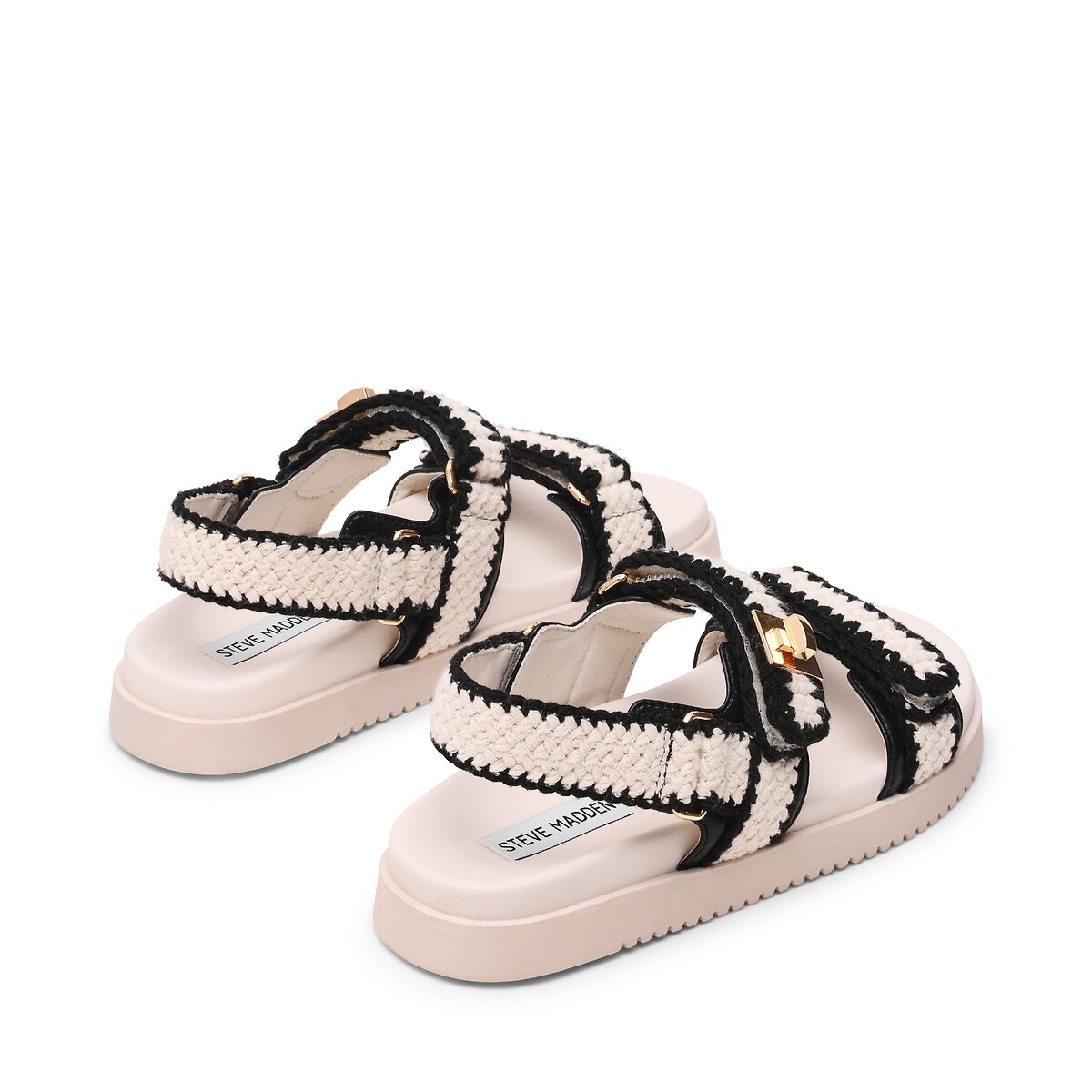 Sandali bassi Mona bianco/nero, STEVE MADDEN
