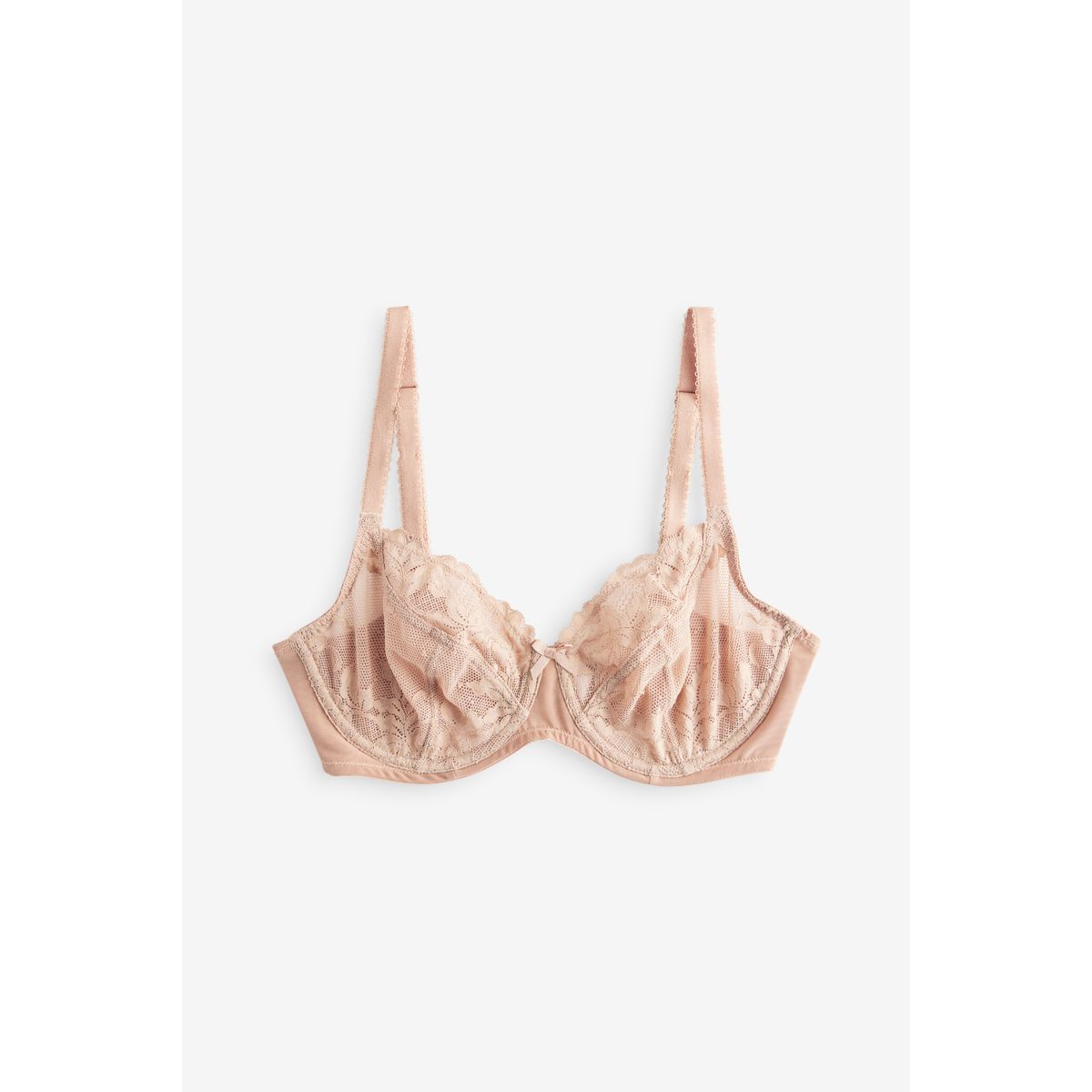 Soutien-gorge en dentelle, lot de 2 noir/praline nude, NEXT