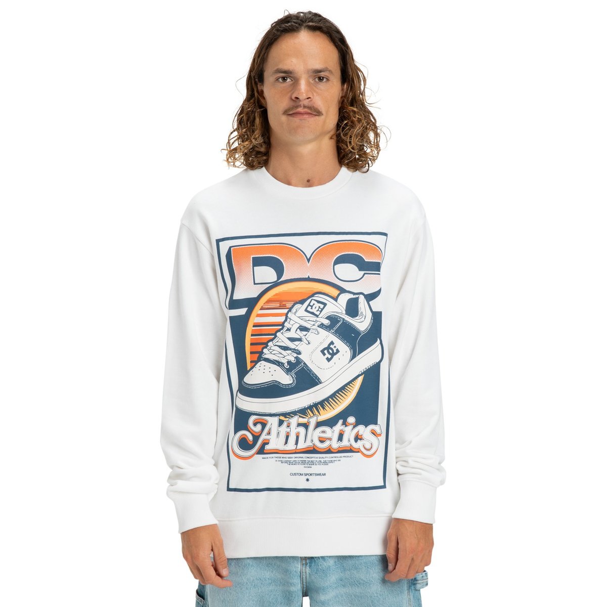 Sweat MANTECA TRIBUTE. blanc white, DC SHOES