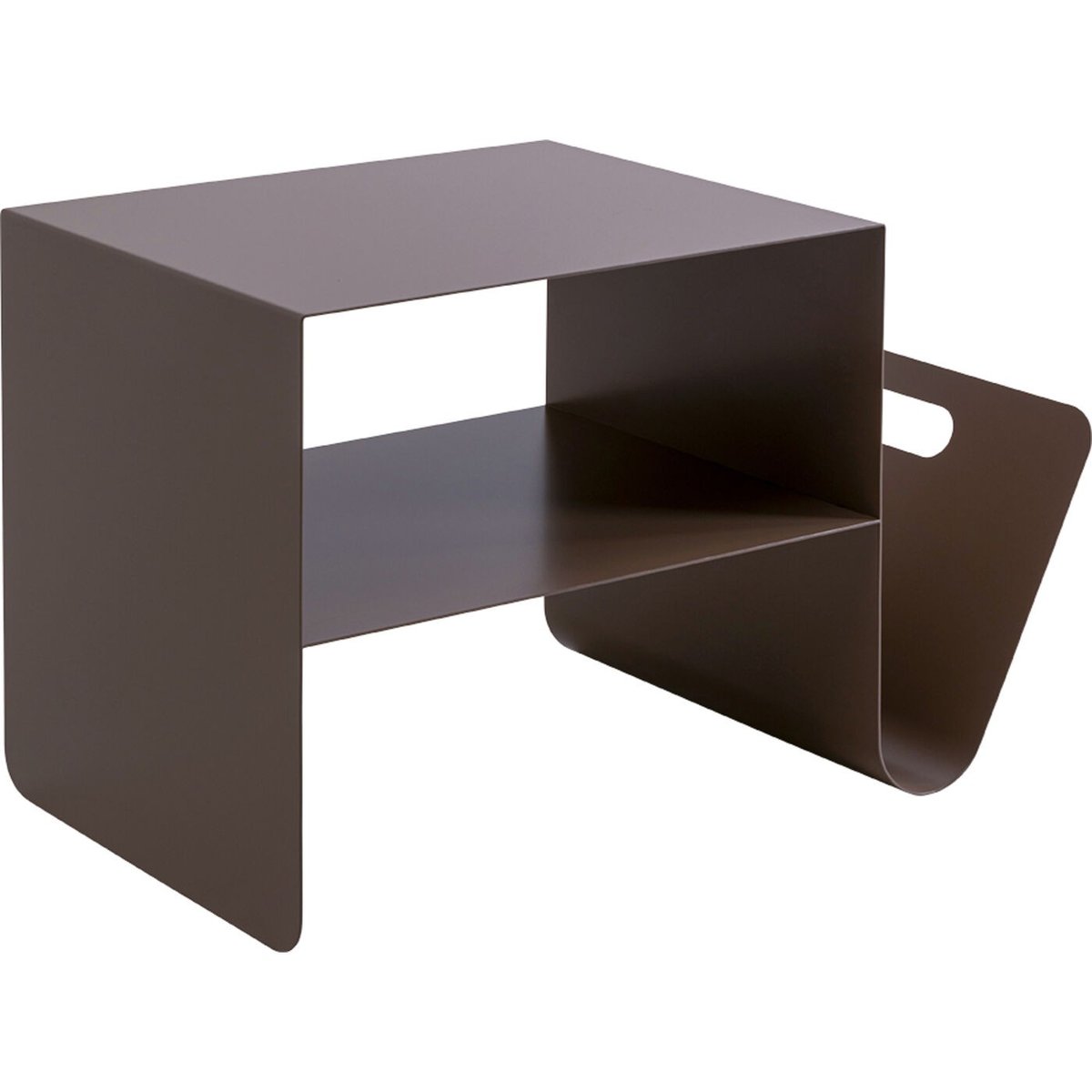 Table d'appoint en acier, LOUNGE taupe, KARE DESIGN