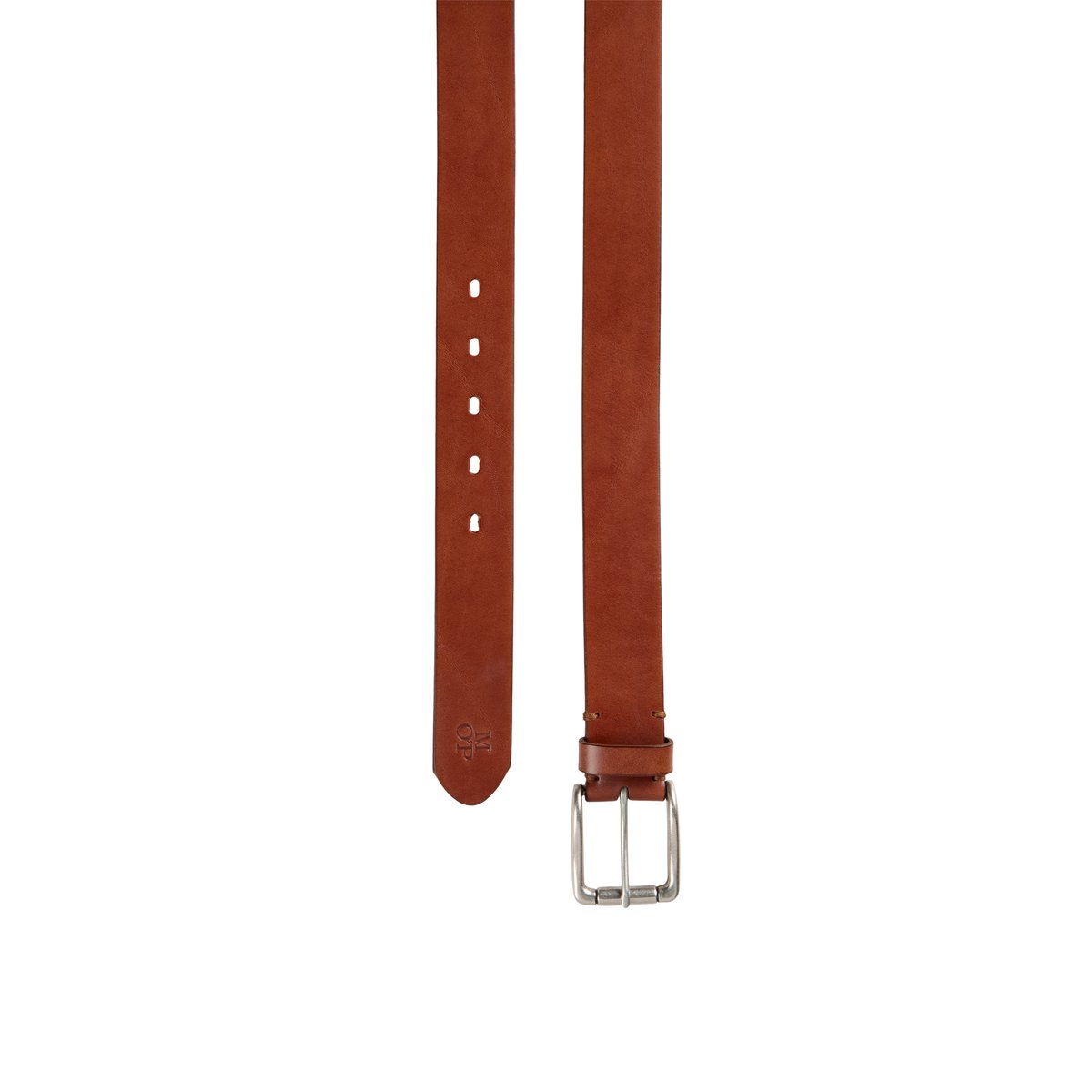 Ceinture en cuir de vache robuste marron foncé, MARC O'POLO