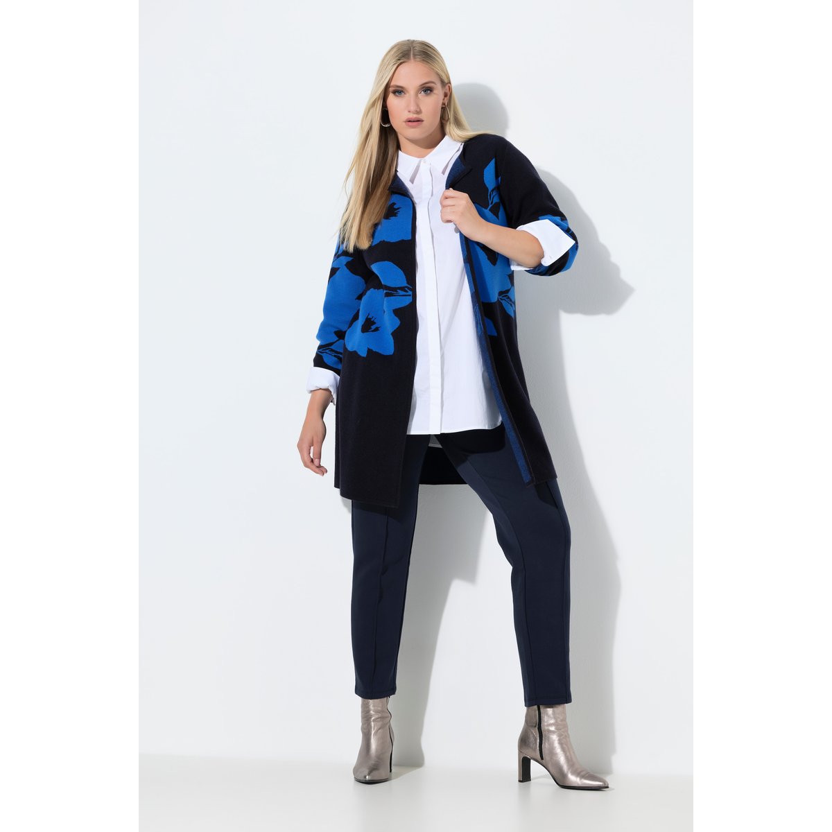 Cardigan double face marine, ULLA POPKEN