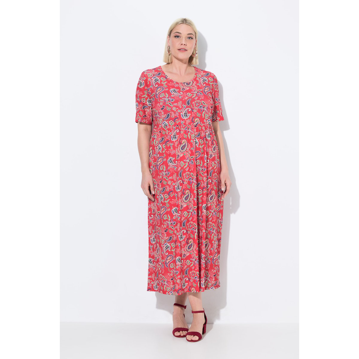 Robe maxi bleu paon, ULLA POPKEN