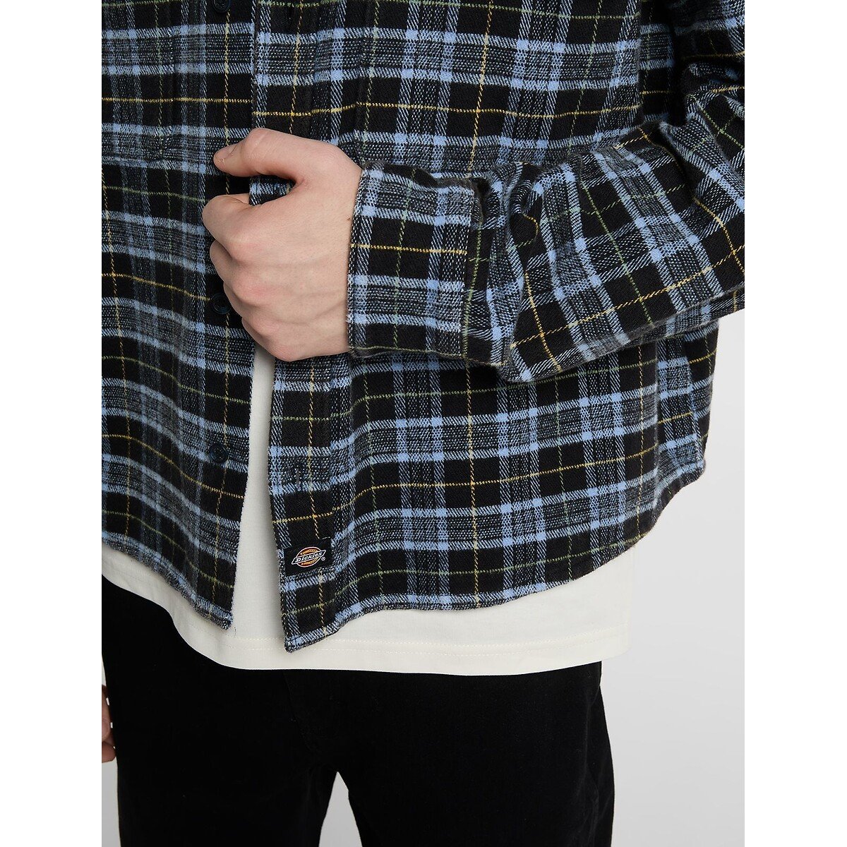 Chemise manches longues, en flanelle, DAD noir, DICKIES
