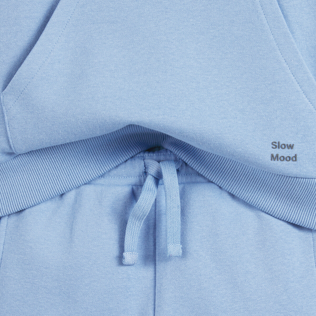 Fleece Hoodie and Shorts Set blue, LA REDOUTE COLLECTIONS